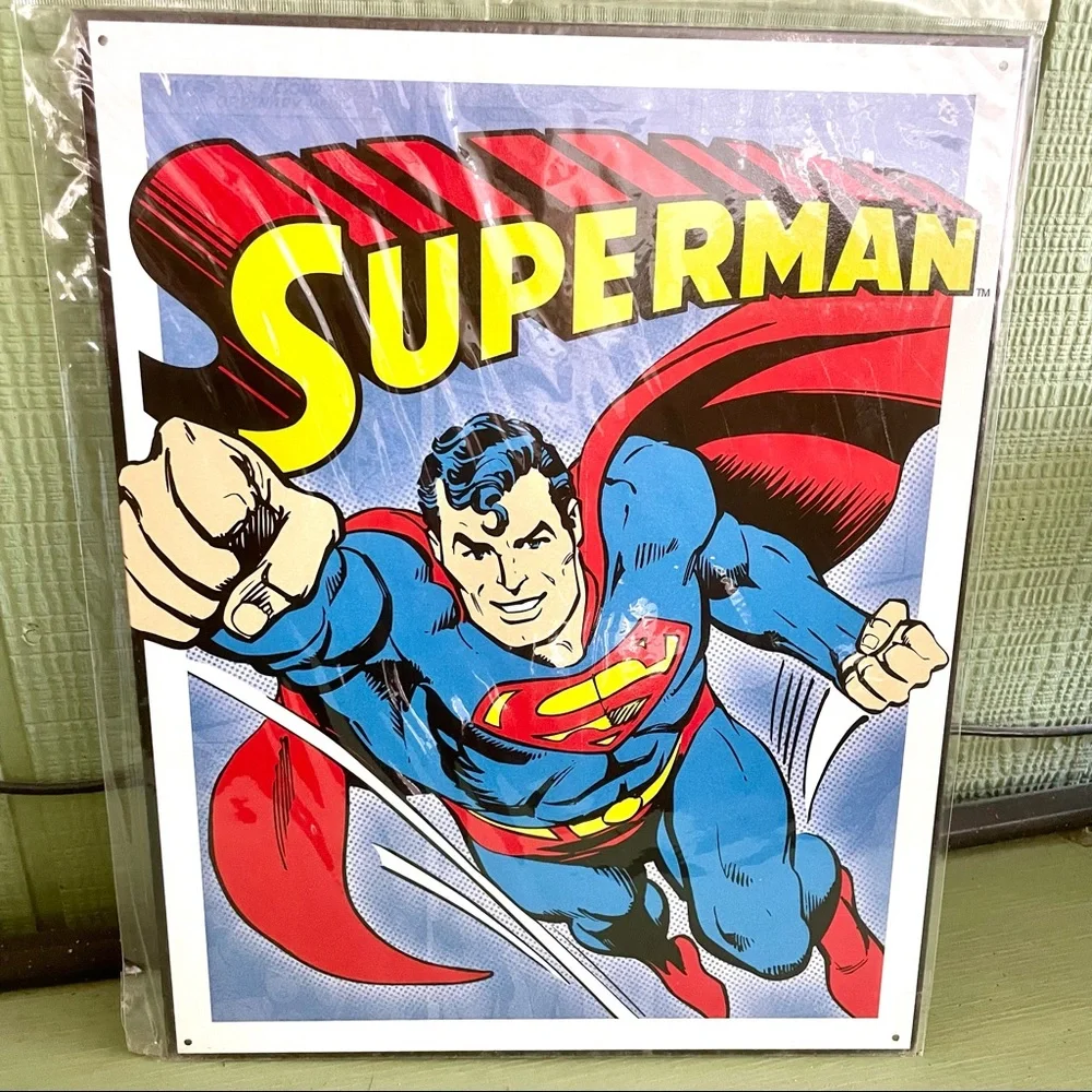 NEW Superman Metal Sign